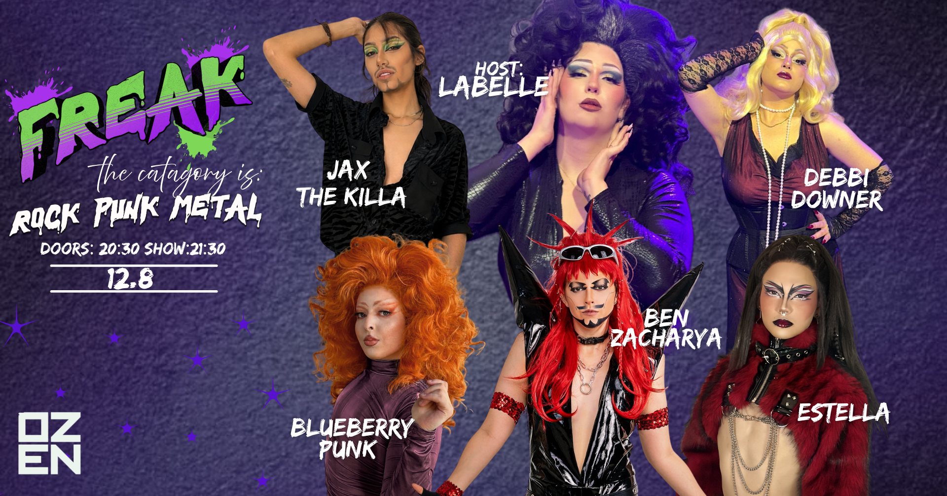 FREAK – Rock Punk Metal. Drag Show