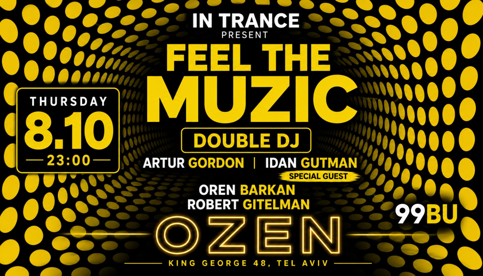 IN TRANCE: FEEL THE MUZIC DOUBLE DJ RETRO BU99